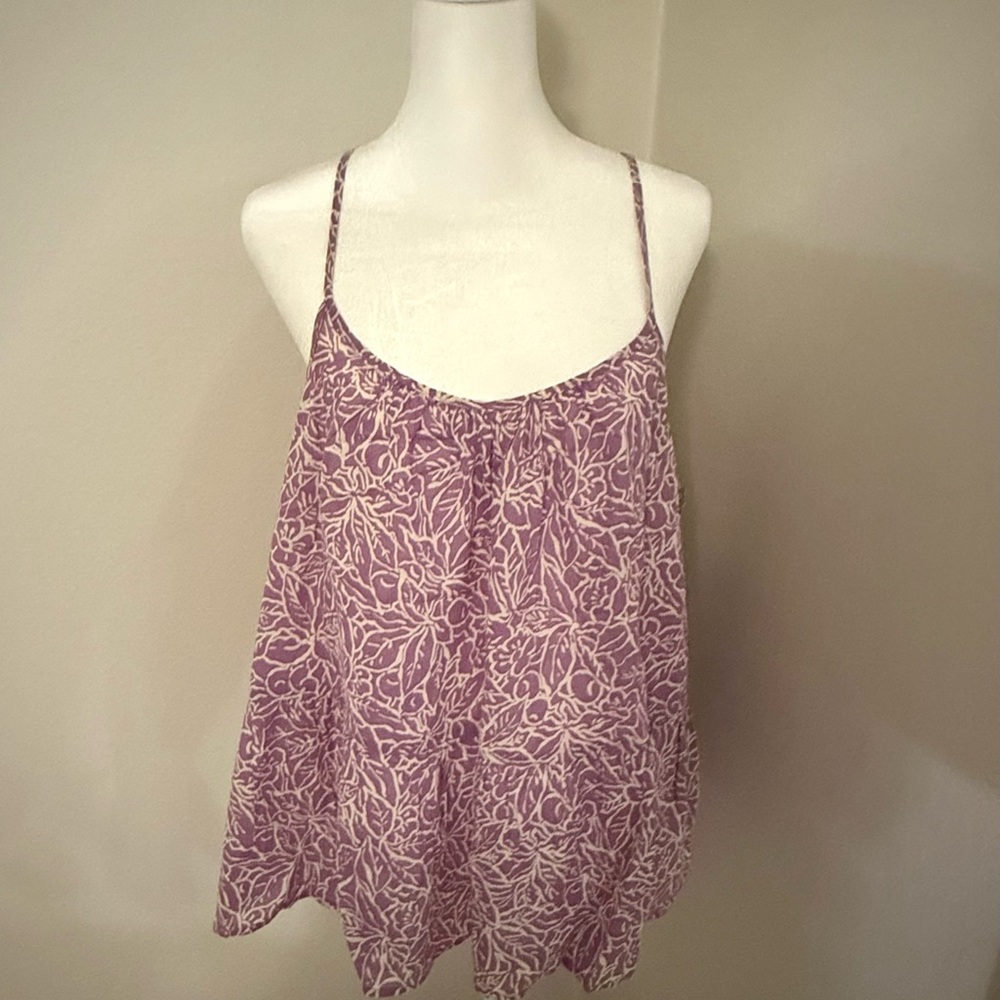 GAP Purple Floral Top